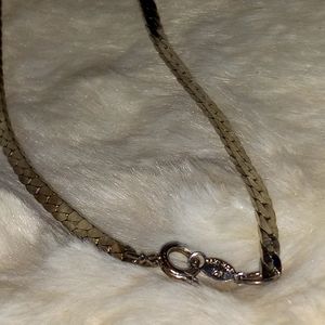 16" 14kt HGE YP Herringbone  Necklace